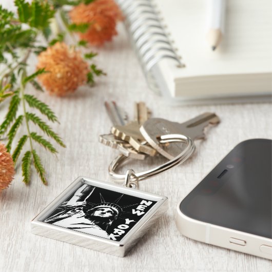 New York Landmarks Sleutelhanger New York Souvenir (Zijkant)