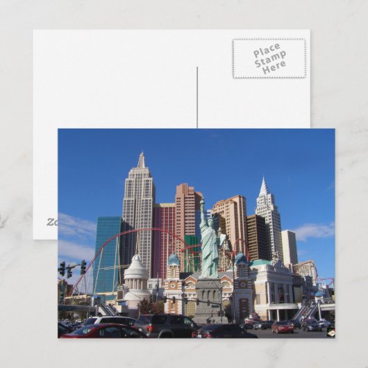New York Las Vegas Afbeelding Briefkaarten (Voorkant / Achterkant)