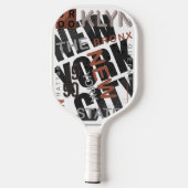 New York Legacy: De stadsdelen in Bold Pickleball Paddle (Achterkant)