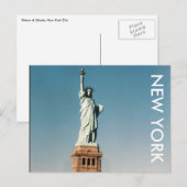 new york liberty lady briefkaart (Voorkant / Achterkant)