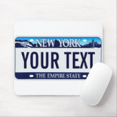 New York licence bord mousepad Muismat (Met muis)
