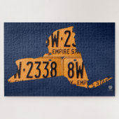 New York License Bord Map Puzzle Legpuzzel (Horizontaal)