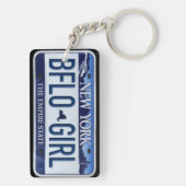 New York License Bord Sleutelhanger CUSTOM (achterkant)