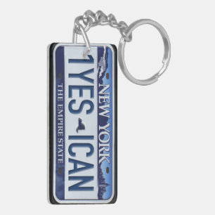 New York License Bord Sleutelhanger CUSTOM