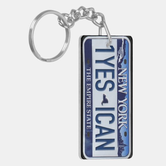 New York License Bord Sleutelhanger CUSTOM (Voorkant Links)