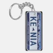 New York License Bord Sleutelhanger CUSTOM (Voorkant Links)