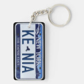 New York License Bord Sleutelhanger CUSTOM (achterkant)