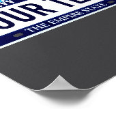 New York License Plate _1 Poster (Hoek)