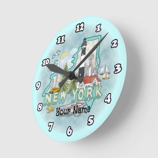 New York Lighthouse klok (Hoek)