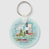 New York Lighthouse sleutelhanger (Voorkant)