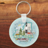 New York Lighthouse sleutelhanger (Voorkant)