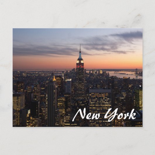 New York Lights Briefkaart (Voorkant)
