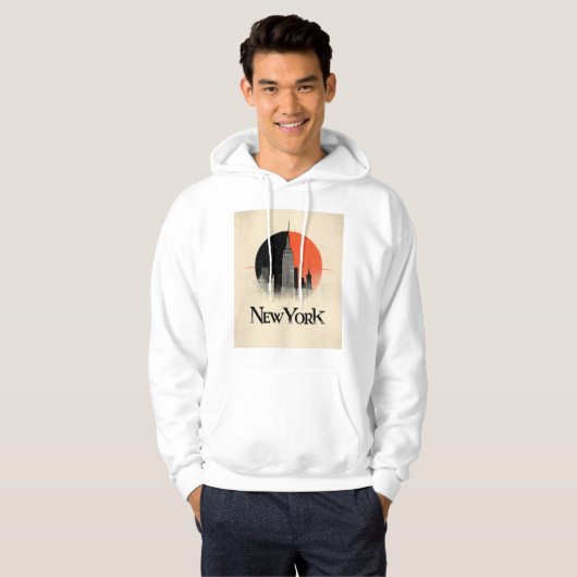 New York Limited Edition – 1960s Style Graphic Hoodie (Voorkant volledig)