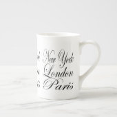 New York Londen Parijs – Typografie Slogan Porselein Kop (Rechts)