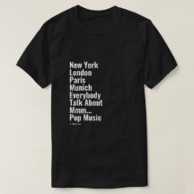 New York Londen Paris München - Een MisterP Shirt