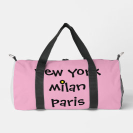 New York London Milaan Ibiza Duffle Travel Gym Bag Plunjezak