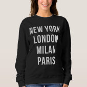 New York London Milan Paris Trui (Voorkant)