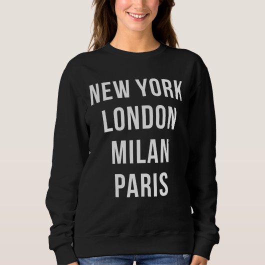 New York London Milan Paris Trui (Voorkant)