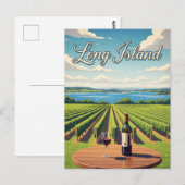 New York Long Island Briefkaart (Voorkant / Achterkant)