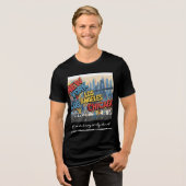 New York - Los Angeles - Draag onze stad Tri-Blend Shirt (Voorkant volledig)