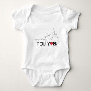 New York, Love, Heart, Cute Romper