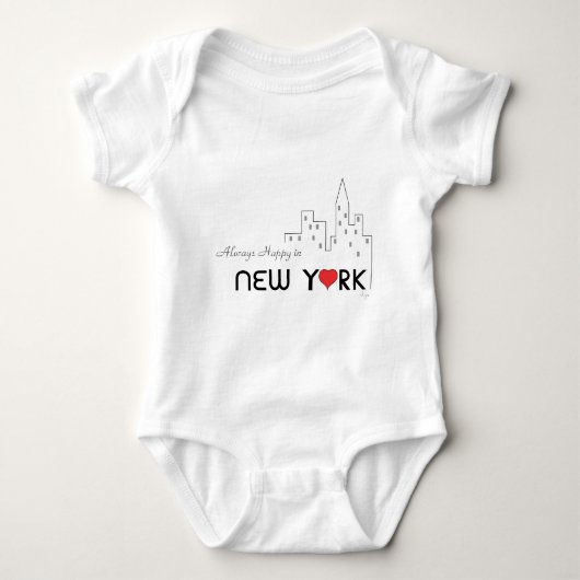 New York, Love, Heart, Cute Romper (Voorkant)