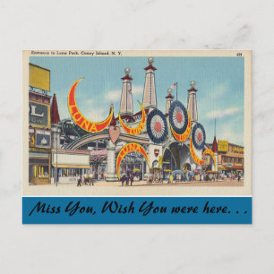 New York, Luna Park, Coney Island Briefkaart