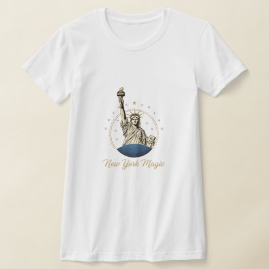 New York Magic T-Shirt - Elegant Statue of Liberty (Laagn)