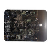 New York Magnet NY City Lights NY Skyline Souvenir Magneet (Horizontaal)
