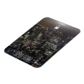 New York Magnet NY City Lights NY Skyline Souvenir Magneet (Linkerzijde)