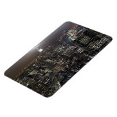 New York Magnet NY City Lights NY Skyline Souvenir Magneet (Linkerzijde)