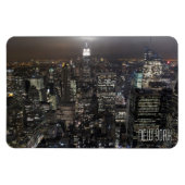New York Magnet NY City Lights NY Skyline Souvenir Magneet (Horizontaal)