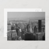 New York, Manhattan Black en White Briefkaart (Voorkant / Achterkant)