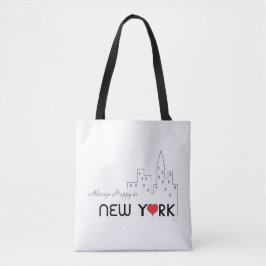 New York, Manhattan, Black Stripes, Cool Tote Bag