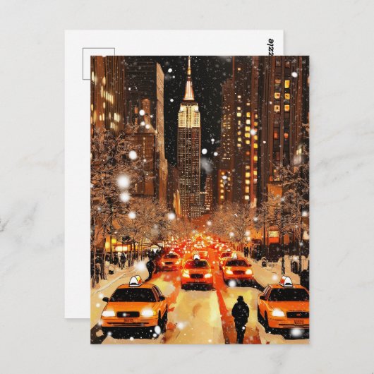 New York Manhattan Briefkaart (Voorkant / Achterkant)