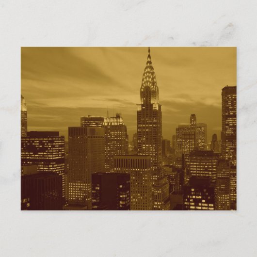  New York Manhattan Briefkaart (Voorkant)