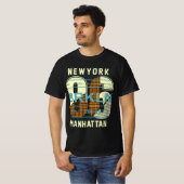 New York Manhattan grafisch T-shirt (Voorkant volledig)