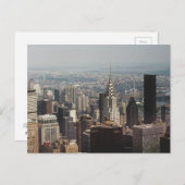 New York, Manhattan met Chrysler Building Briefkaart (Voorkant / Achterkant)