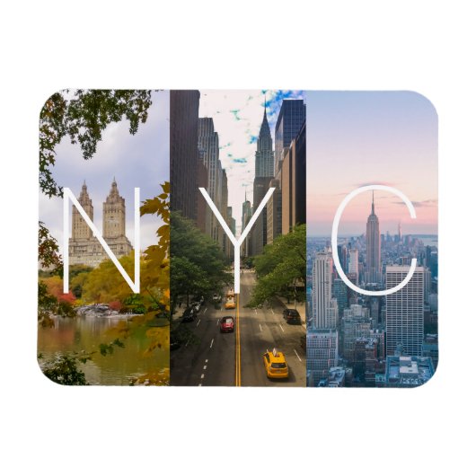 New York Manhattan NYC Magneet (Horizontaal)