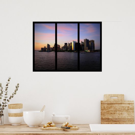 New York - Manhattan Poster (Keuken)