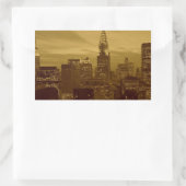  New York Manhattan Rechthoekige Sticker (Tas)