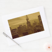  New York Manhattan Rechthoekige Sticker (Envelop)