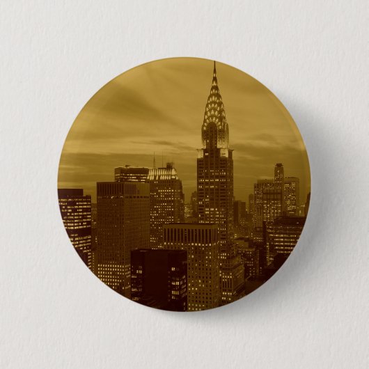 New York Manhattan Ronde Button 5,7 Cm (Voorkant)
