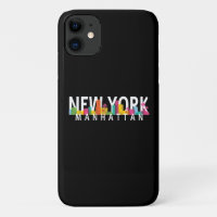 New York Manhattan skyline met palmen