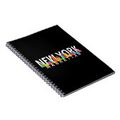 New York Manhattan-skyline met palmen Notitieboek (Rechterzijde)