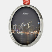NEW YORK: Manhattan Skyline Metalen Ornament (Links)