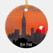 New York Manhattan Skyline Ornament (Voorkant)