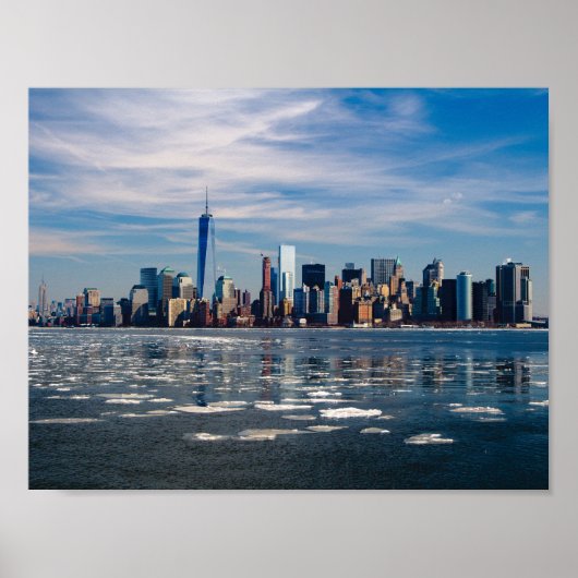 New York Manhattan Skyline Poster (Voorkant)