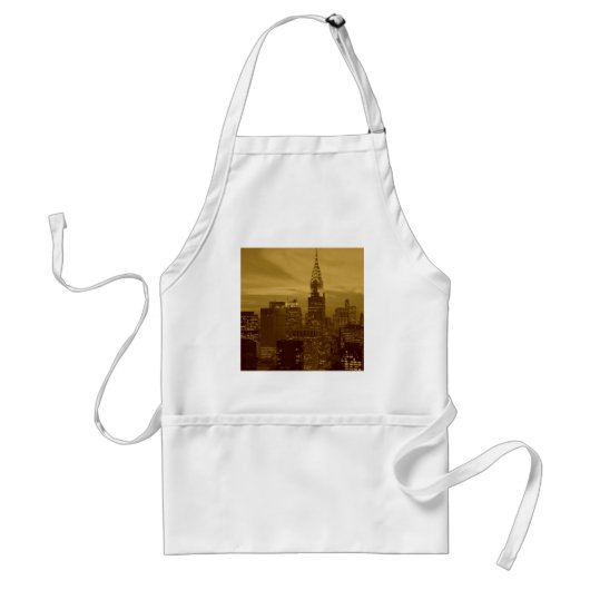  New York Manhattan Standaard Schort (Voorkant)