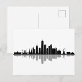 NEW YORK Manhatten USA City Skyline Silhouette Briefkaart (Voorkant / Achterkant)